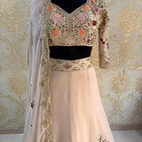 Beautiful Embroidered Georgette Lehenga