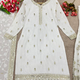 Pure Silk Embroidery Top Plazzo