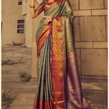 Premium Zari Border Silk Saree