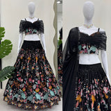 Black Bollywood Sequance Lehenga Choli