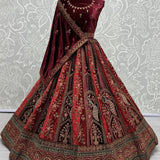 Premium Velvet Wedding Lehenga