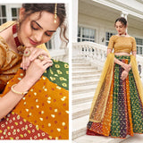 Beautifull Multy Color Silk Lehenga