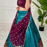 Traditional Kanjivaram Silk Lehenga