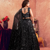 Black Sequnce Premium Bridal Lehenga