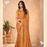 Georgette simple saree collection