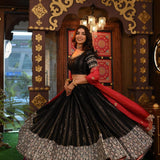 Attractive Embroidered Sequace Lehenga