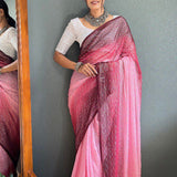 Rimzim Soft Naylone Sequance Saree