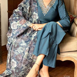 Saumya Pure Viscose Chanderi Kurti