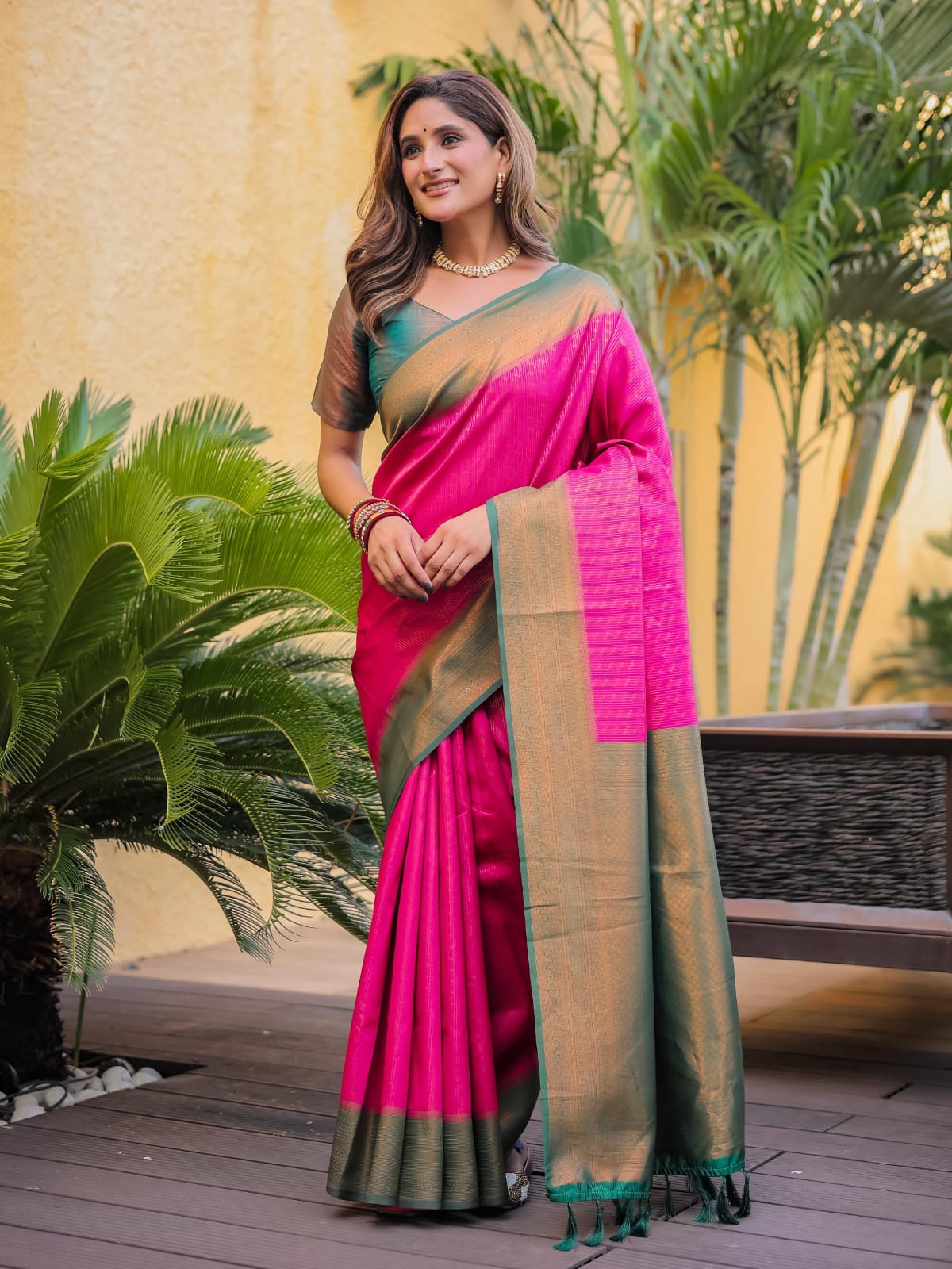 Kuber Pattu Kanjivaram Silk Saree