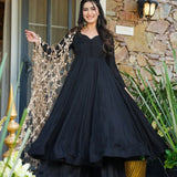 Black Ethnic Anarkali Gown
