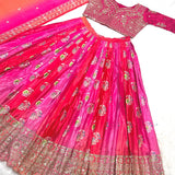 Wedding Colorfull Chinon Lehenga