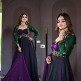 Designer Fendy Silk Anarkali Gown