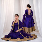 Luxurious Silk Anarkali Gown