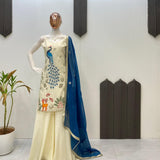 Peacock Embroidered Fancy Suit