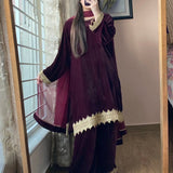 VELVET DESIGNER WEAR KURTA PLAZZO