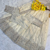 Premium Glass Tissue Silk Lehenga