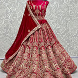 Golden Antique Embroidered Exclusive Lehengacholi