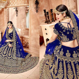 Heavy bridal Velevt Lehenga