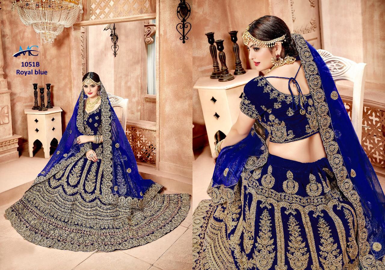 Heavy bridal Velevt Lehenga