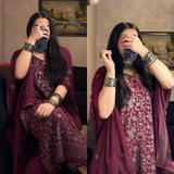 Desirable Faux Georgette Suit