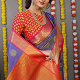 Lichi Silk Zari Woven Saree