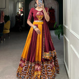 Traditional Rayon Printed Silk Lehenga