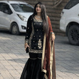 Designer Partylook Top Plazzo