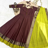 Brown Trendy Cotton Suit