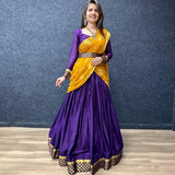 Pure Chinnon Jacquard  Lehenga