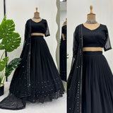 Black Designer Lehenga Choli