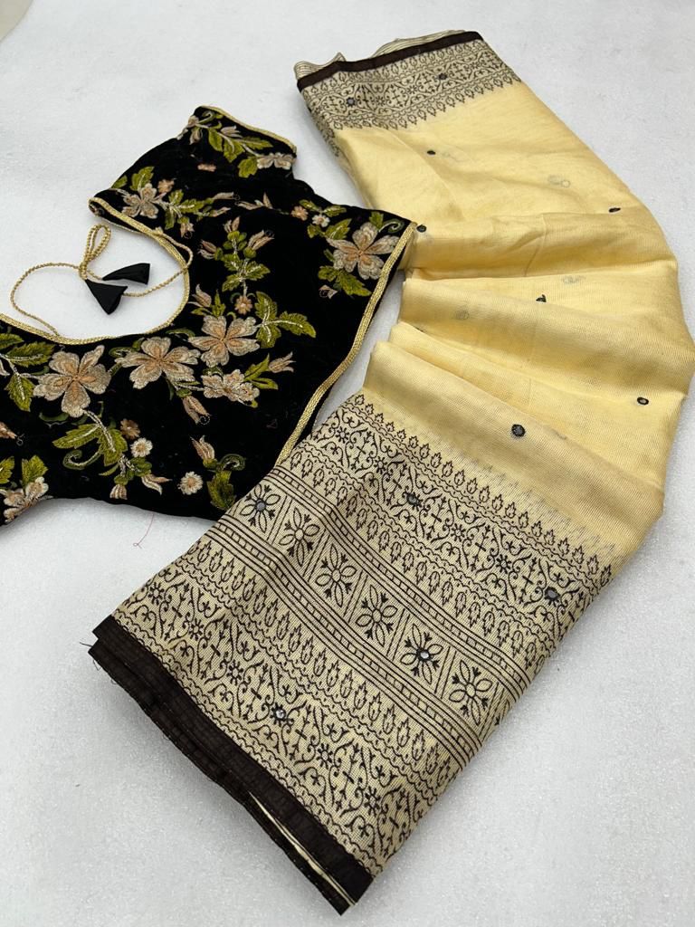 New arrivals Jute silk saree