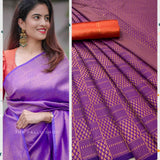 Beautiful Art Silk Jacquard Border Saree