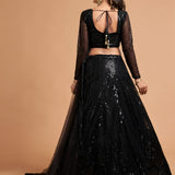Occasionally Black Sequence Lehenga