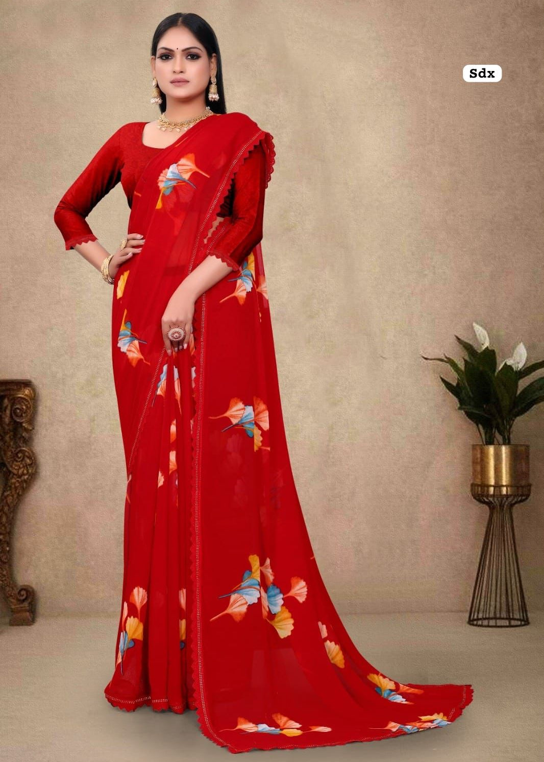 New Launching Floral Print Saree