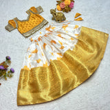 Beautifull Yellow Kids Lehenga Choli