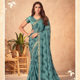 Georgette simple saree collection