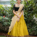 Haldi Special Gold Weaving  Saree