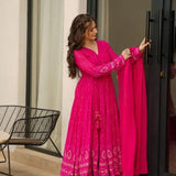 Faux Georgette Designer Anarkali Suit Collection