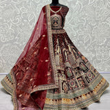 Trendy Heavy Velvet Bridal Wedding Lehenga