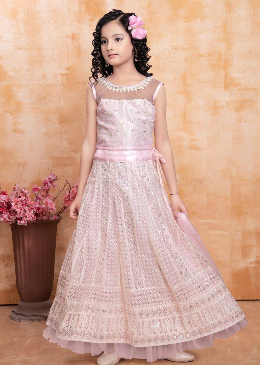 Finest Lucknowi Kids Lehenga Choli