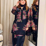 Flower Print Designer Suit