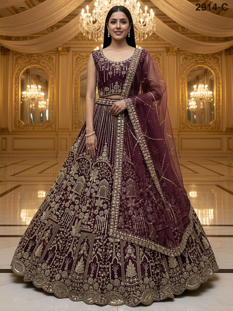 Lavish Bridal Handwork Lehenga