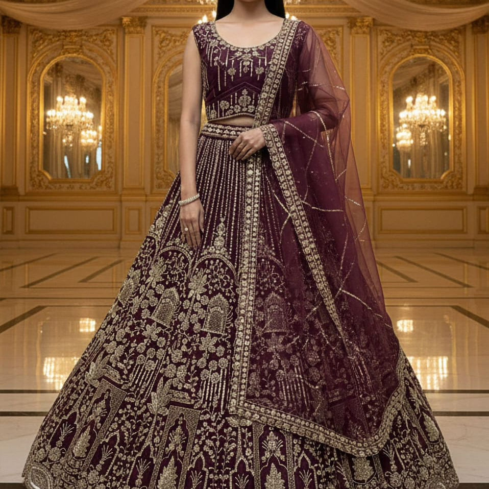 Lavish Bridal Handwork Lehenga
