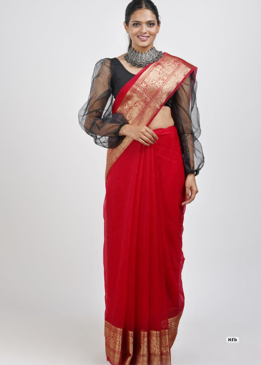 Beautifull Jacquard Weaving Saree