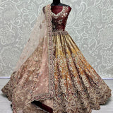 Primum Bridal Wedding Velvet Lehenga