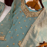 Eid Special Fandy Silk Top Sharara