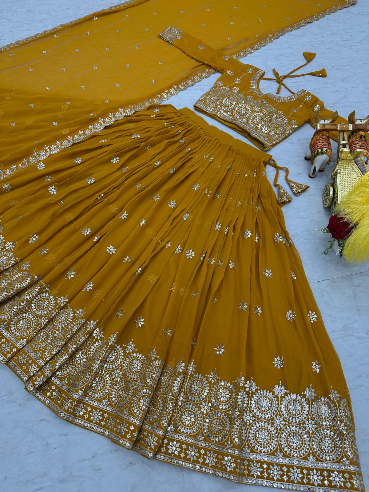 Wonderful Wedding Georgette Lehenga