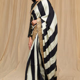 Black White Bollywood Saree