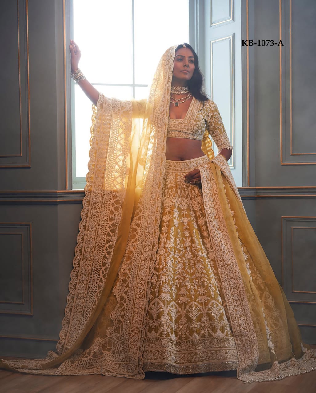 Heavy Bridal Net Lehenga Choli