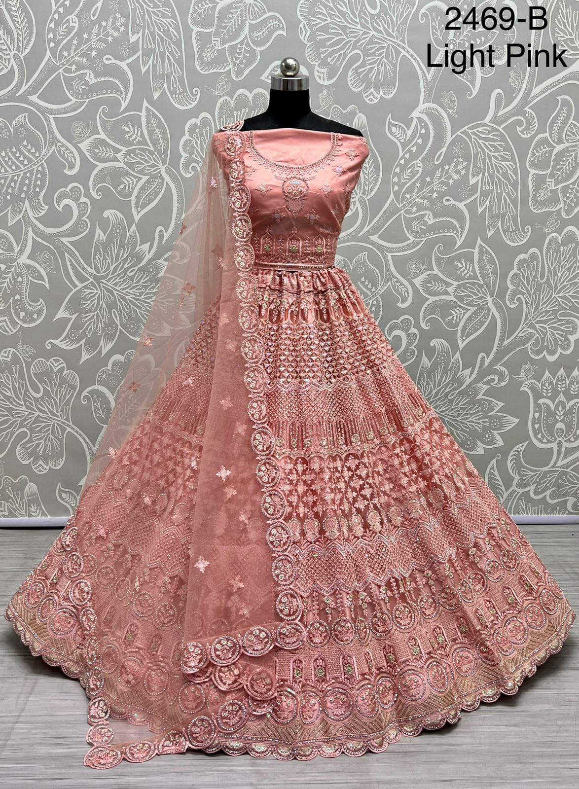 Fantastic Designed Sequins embroidered with Multi thread work partywear Lehengacholi